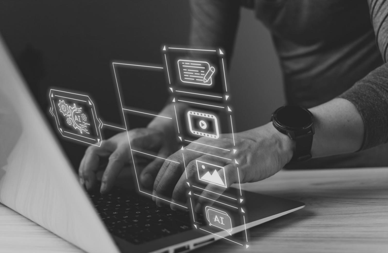 Interfaccia dashboard di analisi finanziaria con machine learning